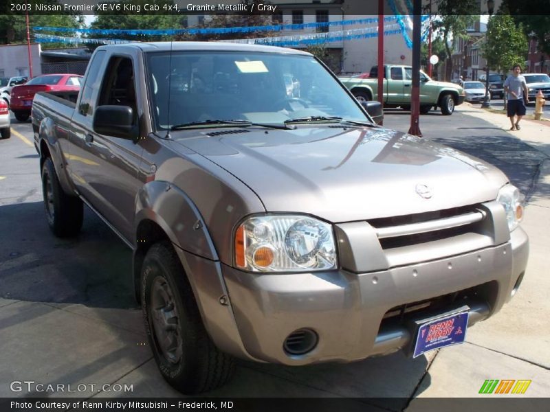 Granite Metallic / Gray 2003 Nissan Frontier XE V6 King Cab 4x4