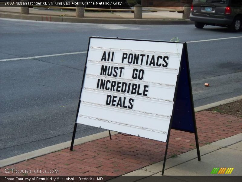Granite Metallic / Gray 2003 Nissan Frontier XE V6 King Cab 4x4