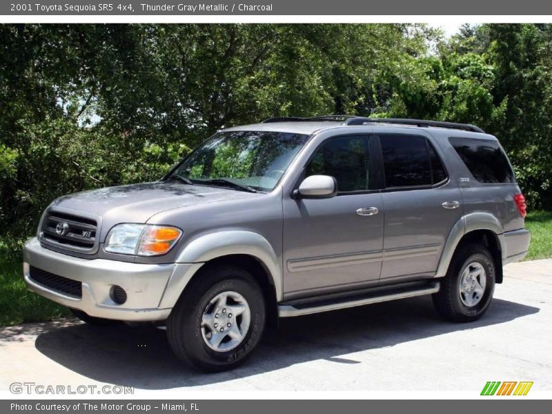 Thunder Gray Metallic / Charcoal 2001 Toyota Sequoia SR5 4x4