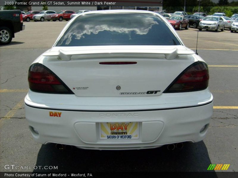 Summit White / Dark Pewter 2003 Pontiac Grand Am GT Sedan