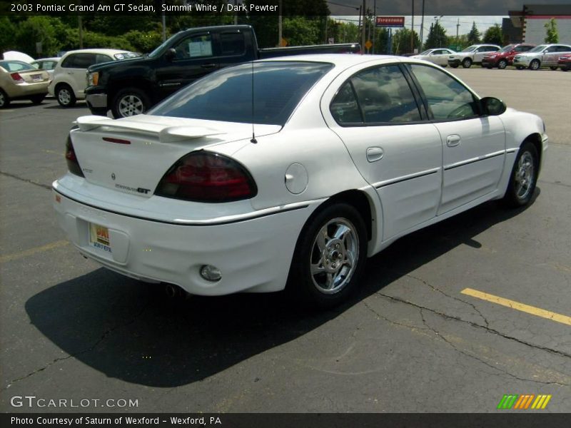 Summit White / Dark Pewter 2003 Pontiac Grand Am GT Sedan