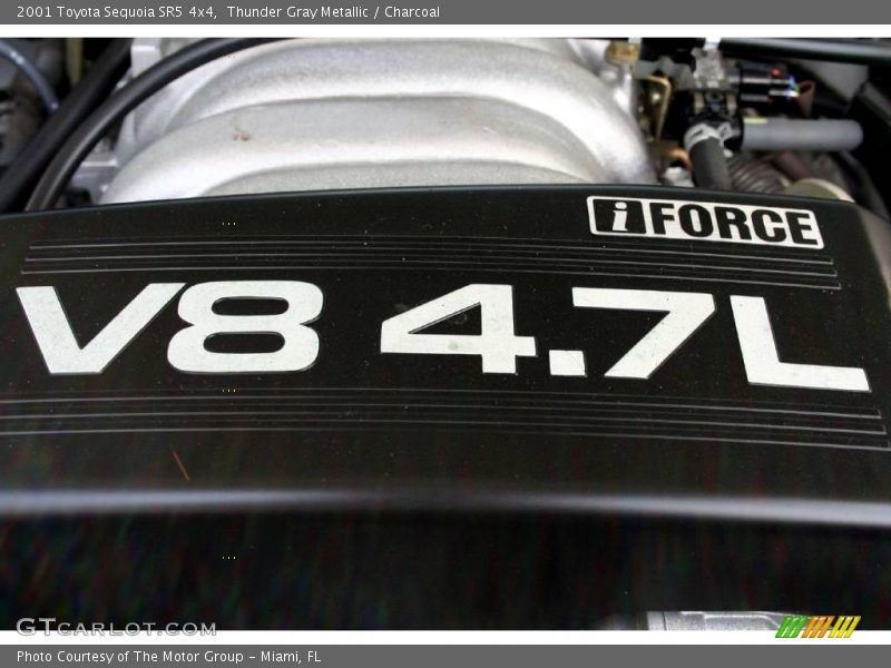 Thunder Gray Metallic / Charcoal 2001 Toyota Sequoia SR5 4x4