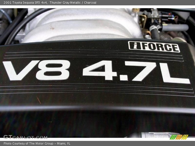 Thunder Gray Metallic / Charcoal 2001 Toyota Sequoia SR5 4x4