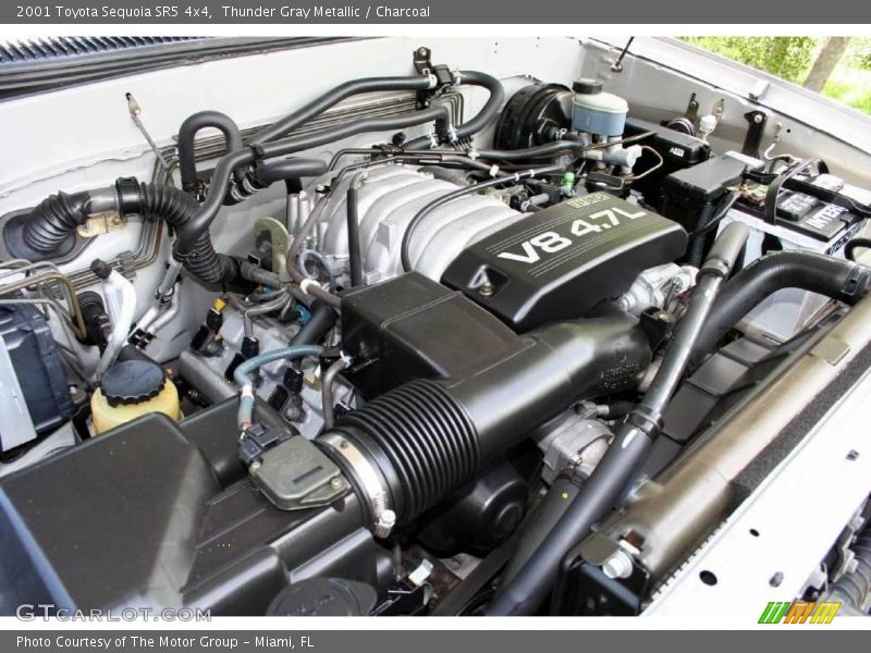 Thunder Gray Metallic / Charcoal 2001 Toyota Sequoia SR5 4x4