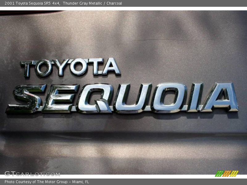 Thunder Gray Metallic / Charcoal 2001 Toyota Sequoia SR5 4x4