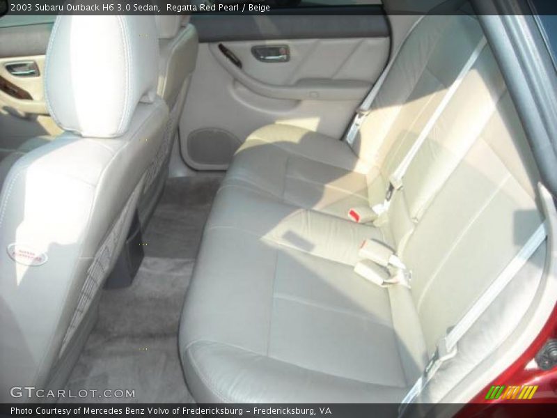 Regatta Red Pearl / Beige 2003 Subaru Outback H6 3.0 Sedan