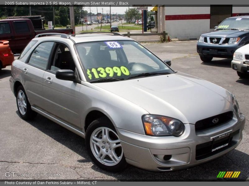 Platinum Silver Metallic / Black 2005 Subaru Impreza 2.5 RS Wagon