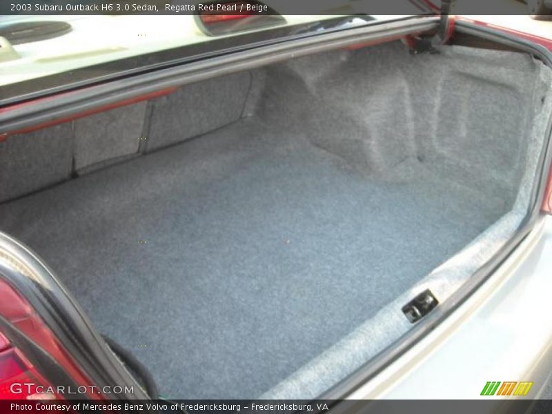 Regatta Red Pearl / Beige 2003 Subaru Outback H6 3.0 Sedan