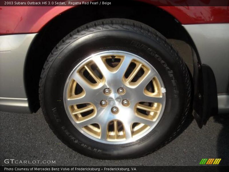 Regatta Red Pearl / Beige 2003 Subaru Outback H6 3.0 Sedan