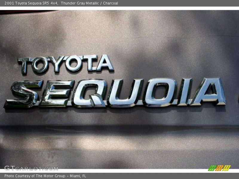 Thunder Gray Metallic / Charcoal 2001 Toyota Sequoia SR5 4x4
