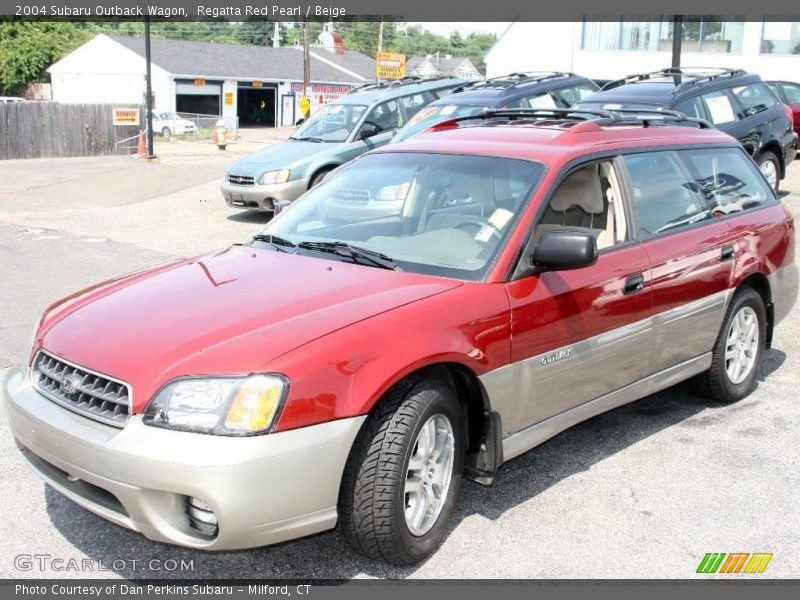 Regatta Red Pearl / Beige 2004 Subaru Outback Wagon