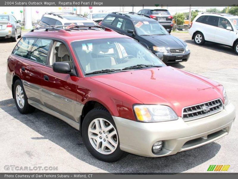 Regatta Red Pearl / Beige 2004 Subaru Outback Wagon