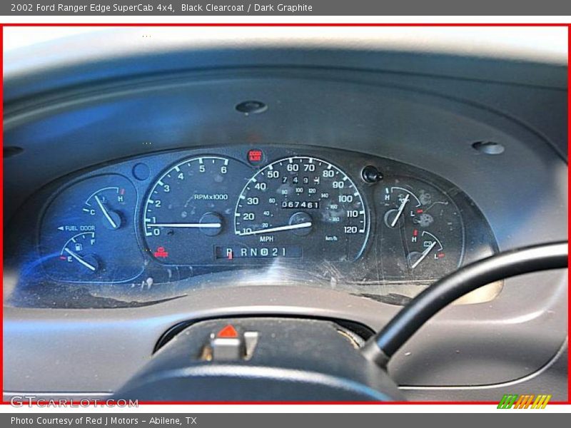 Black Clearcoat / Dark Graphite 2002 Ford Ranger Edge SuperCab 4x4