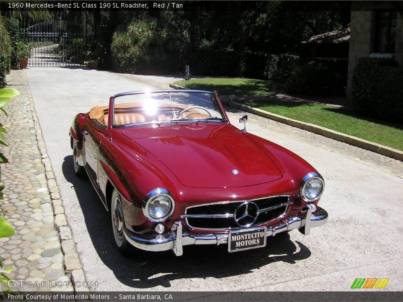 Red / Tan 1960 Mercedes-Benz SL Class 190 SL Roadster