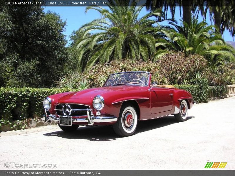 Red / Tan 1960 Mercedes-Benz SL Class 190 SL Roadster