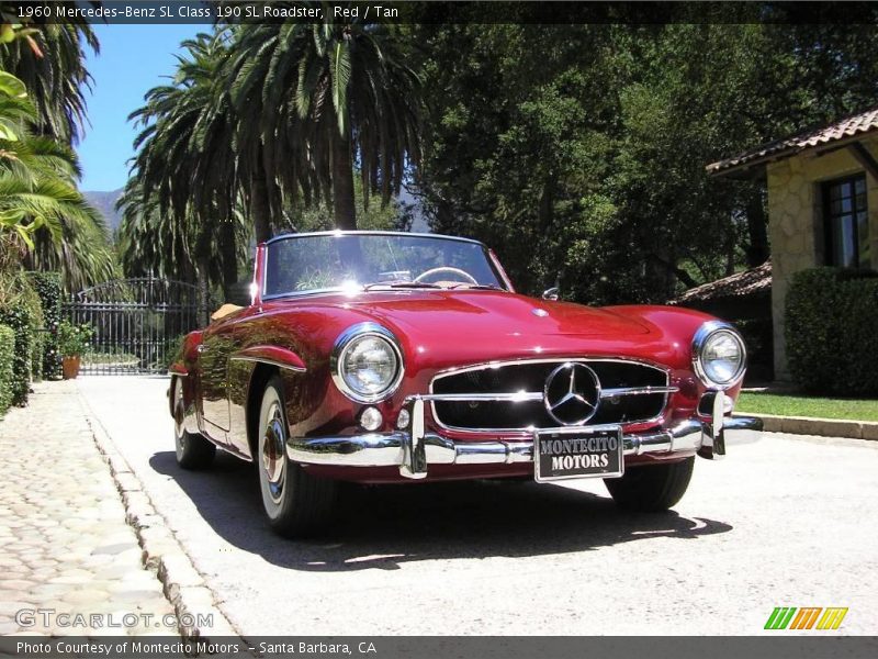 Red / Tan 1960 Mercedes-Benz SL Class 190 SL Roadster