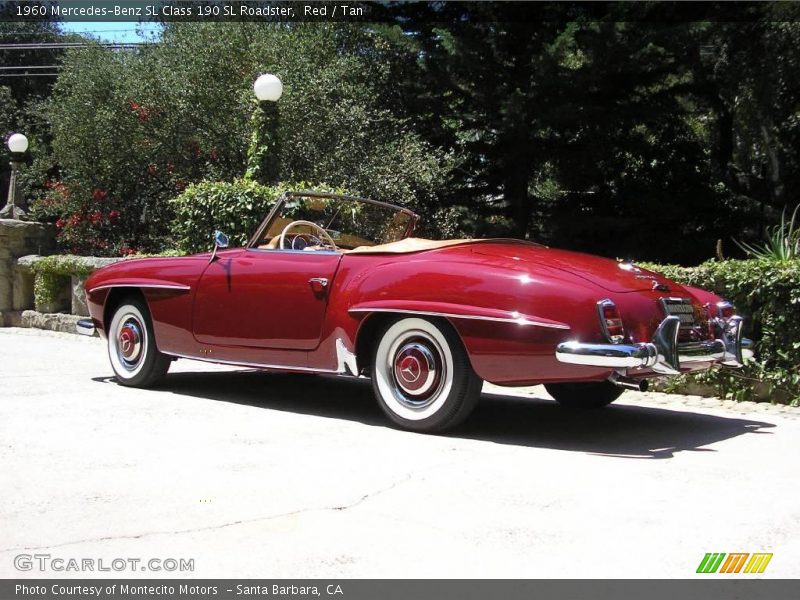 Red / Tan 1960 Mercedes-Benz SL Class 190 SL Roadster