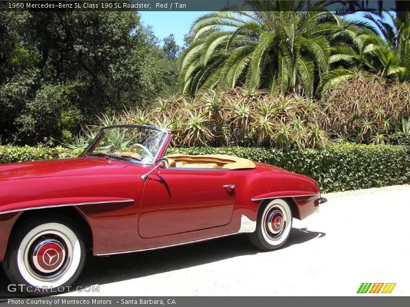 Red / Tan 1960 Mercedes-Benz SL Class 190 SL Roadster