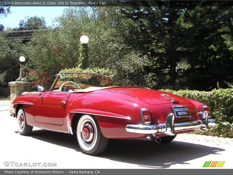 Red / Tan 1960 Mercedes-Benz SL Class 190 SL Roadster