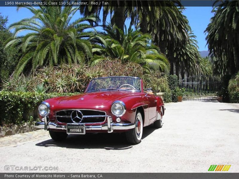 Red / Tan 1960 Mercedes-Benz SL Class 190 SL Roadster