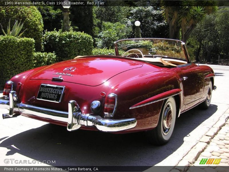 Red / Tan 1960 Mercedes-Benz SL Class 190 SL Roadster