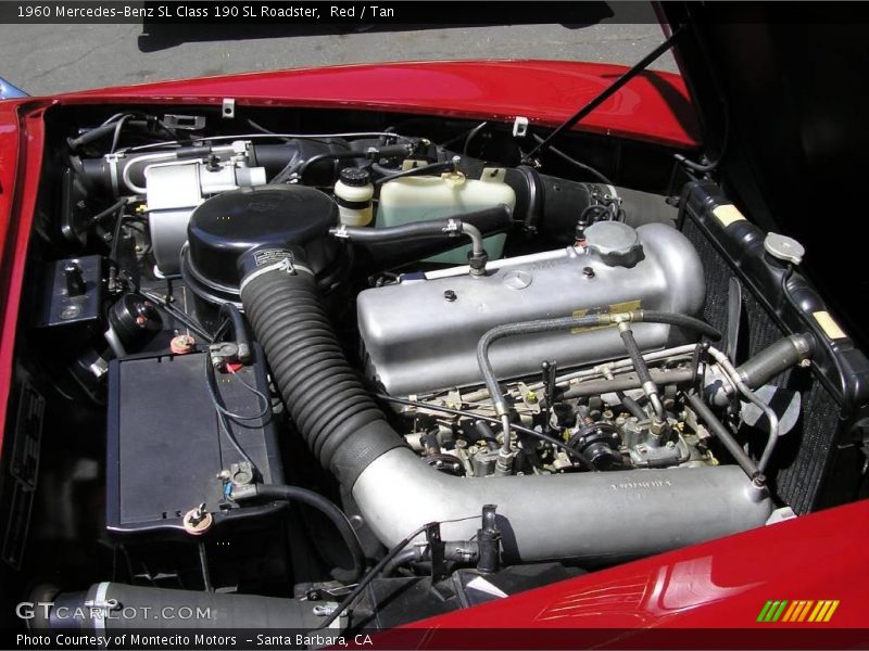 Red / Tan 1960 Mercedes-Benz SL Class 190 SL Roadster