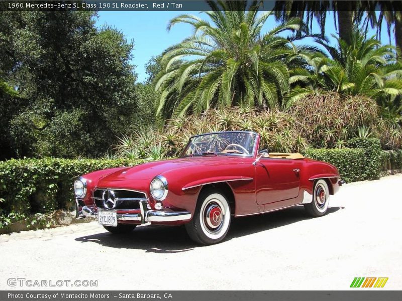 Red / Tan 1960 Mercedes-Benz SL Class 190 SL Roadster