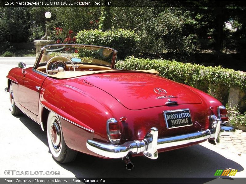 Red / Tan 1960 Mercedes-Benz SL Class 190 SL Roadster
