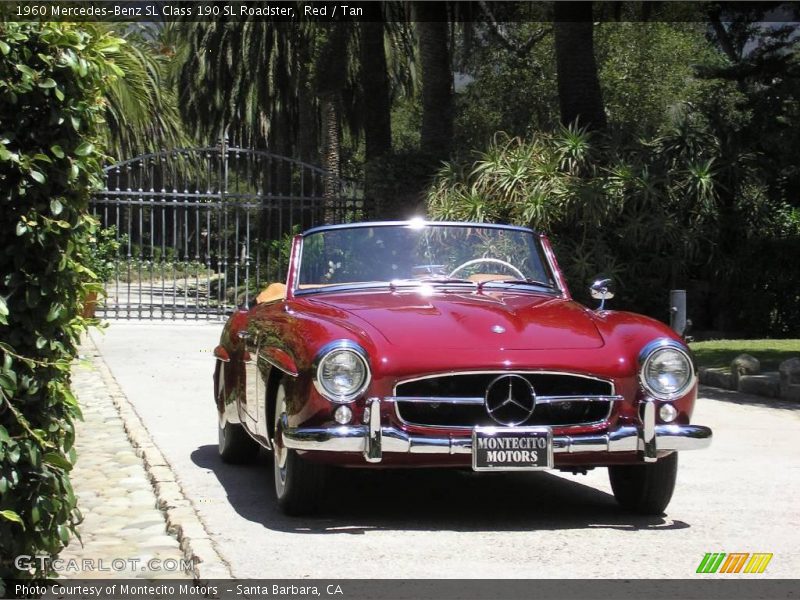 Red / Tan 1960 Mercedes-Benz SL Class 190 SL Roadster