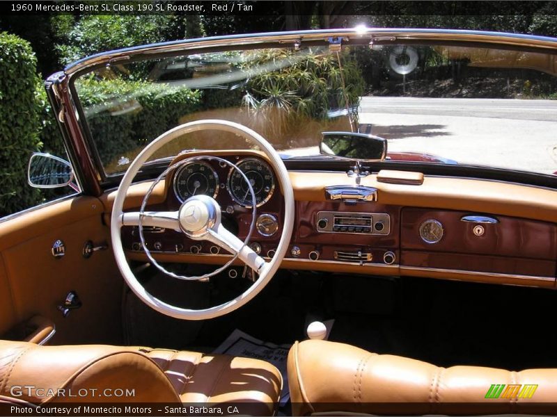 Red / Tan 1960 Mercedes-Benz SL Class 190 SL Roadster