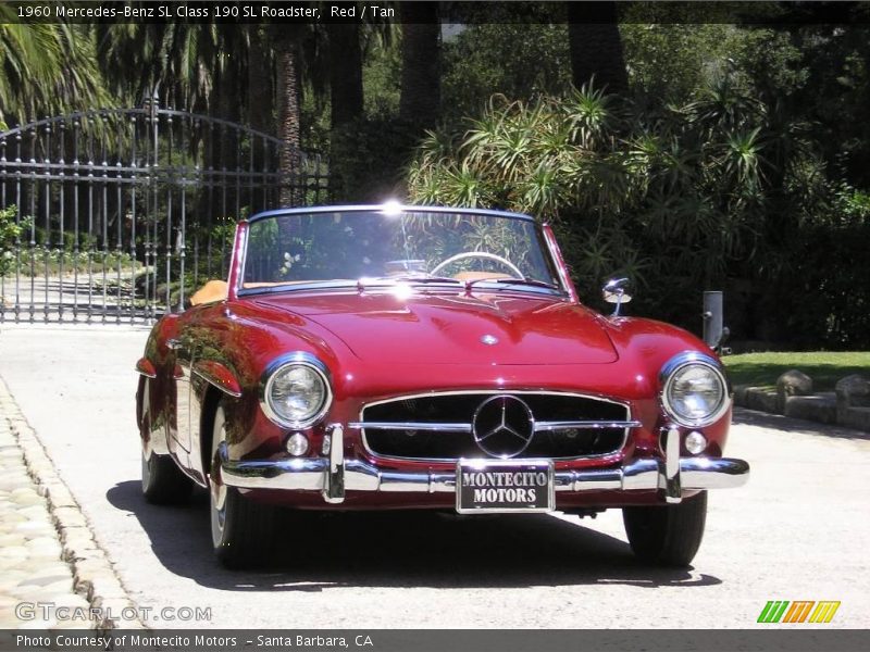 Red / Tan 1960 Mercedes-Benz SL Class 190 SL Roadster