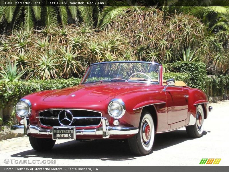 Red / Tan 1960 Mercedes-Benz SL Class 190 SL Roadster