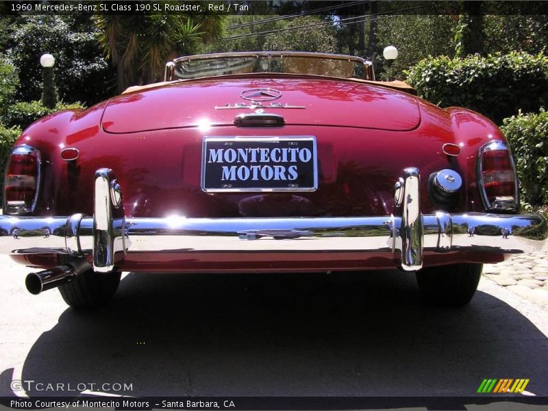 Red / Tan 1960 Mercedes-Benz SL Class 190 SL Roadster