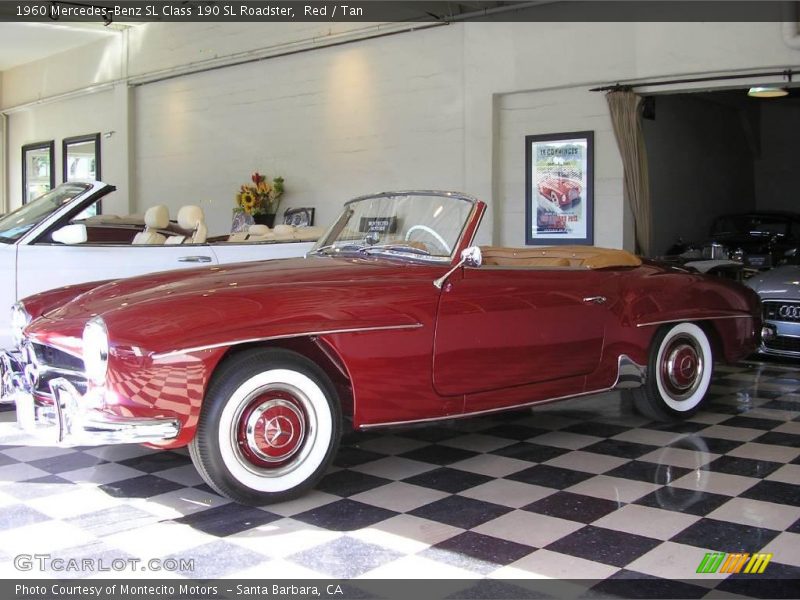 Red / Tan 1960 Mercedes-Benz SL Class 190 SL Roadster