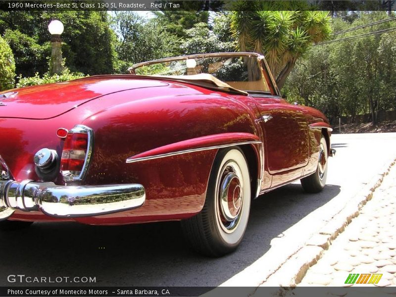 Red / Tan 1960 Mercedes-Benz SL Class 190 SL Roadster