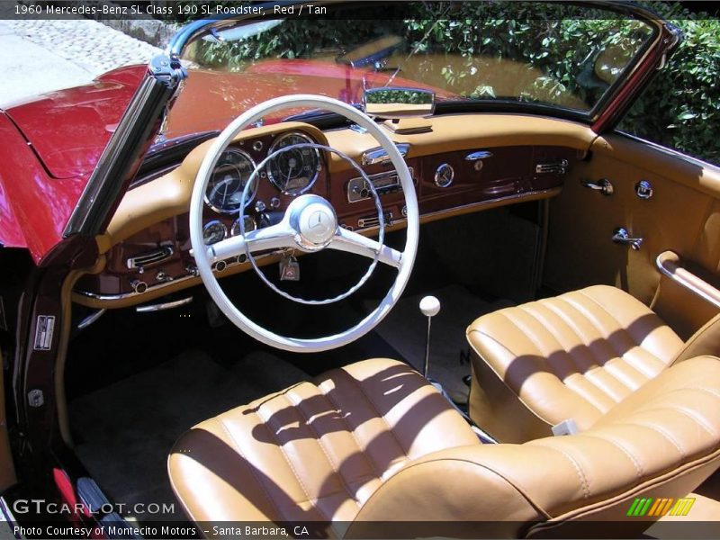 Red / Tan 1960 Mercedes-Benz SL Class 190 SL Roadster