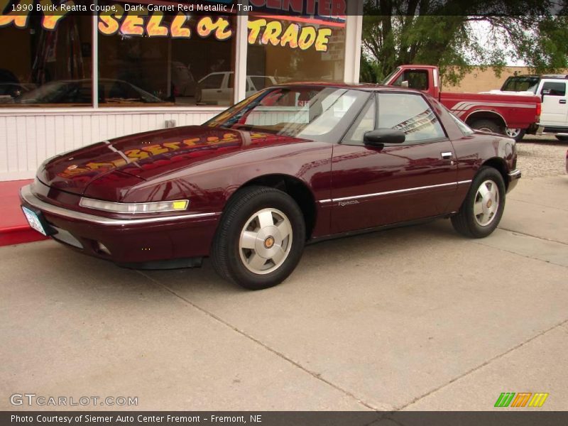 Dark Garnet Red Metallic / Tan 1990 Buick Reatta Coupe