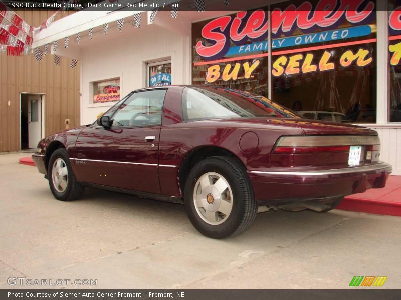 Dark Garnet Red Metallic / Tan 1990 Buick Reatta Coupe