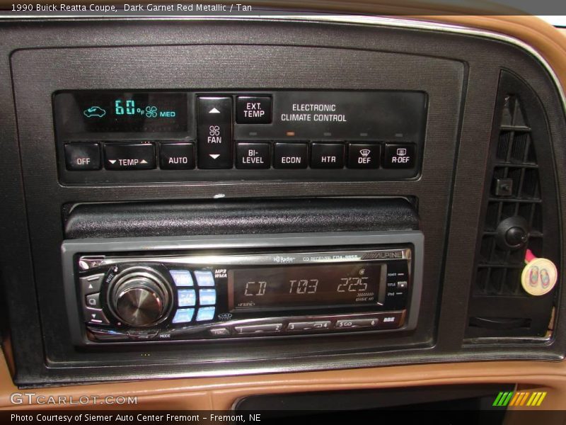 Dark Garnet Red Metallic / Tan 1990 Buick Reatta Coupe