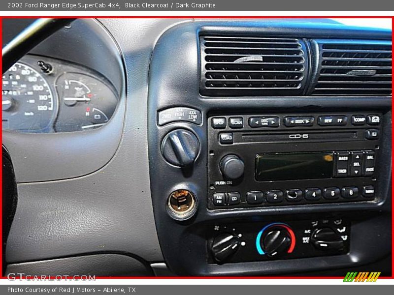 Black Clearcoat / Dark Graphite 2002 Ford Ranger Edge SuperCab 4x4