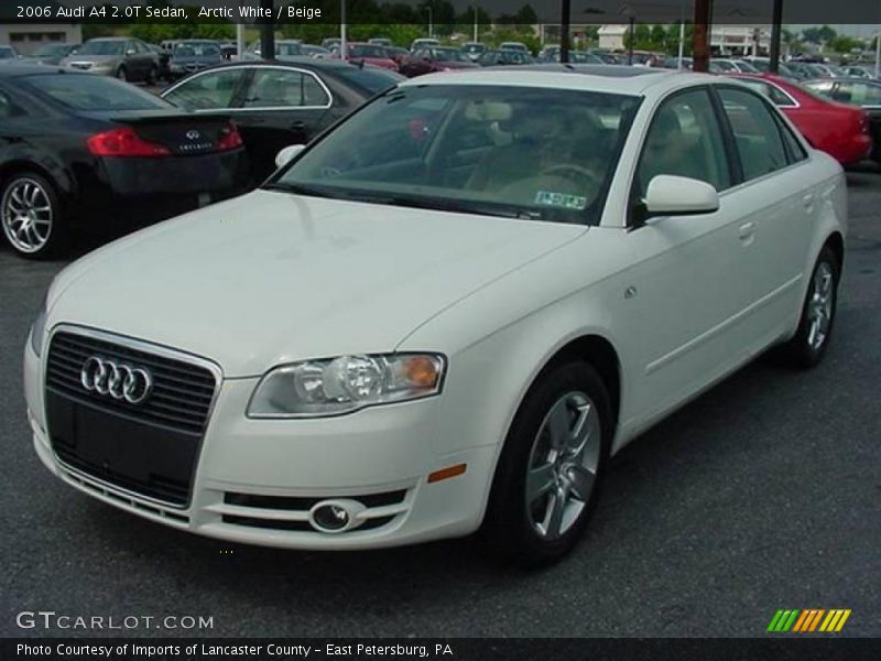 Arctic White / Beige 2006 Audi A4 2.0T Sedan