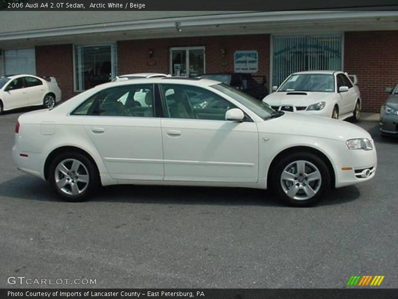 Arctic White / Beige 2006 Audi A4 2.0T Sedan