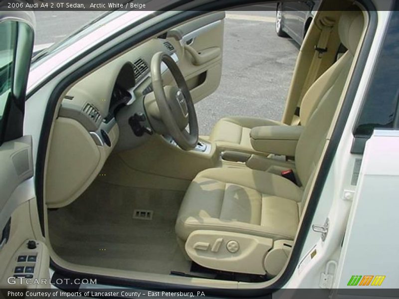 Arctic White / Beige 2006 Audi A4 2.0T Sedan