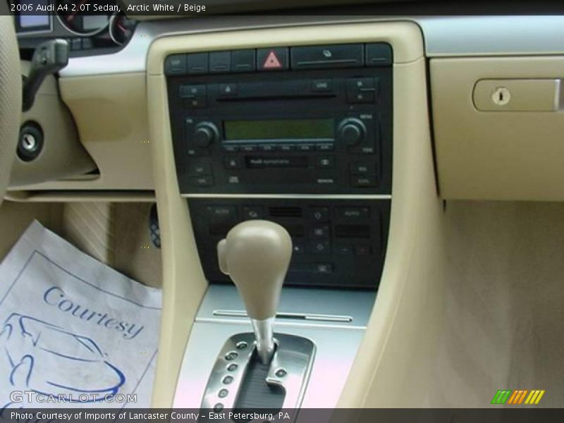 Arctic White / Beige 2006 Audi A4 2.0T Sedan