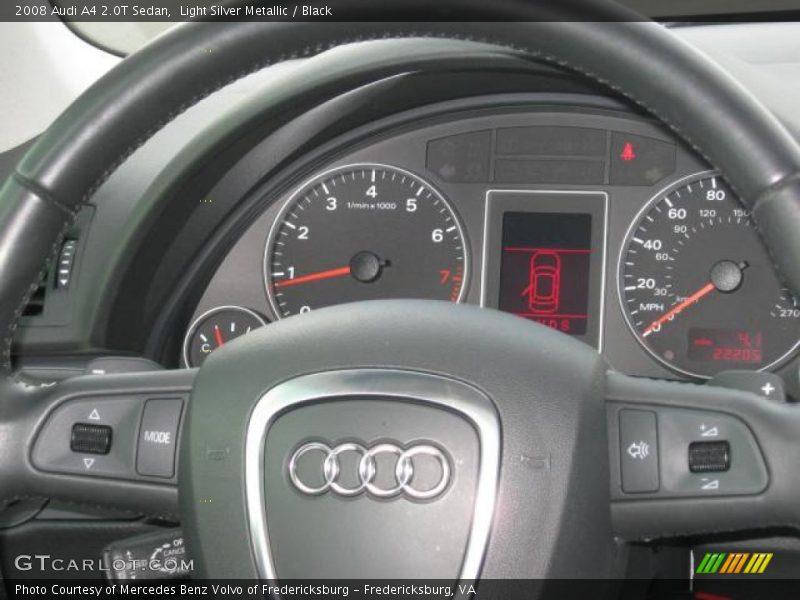 Light Silver Metallic / Black 2008 Audi A4 2.0T Sedan
