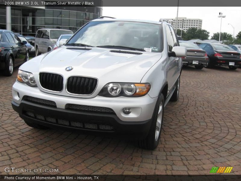 Titanium Silver Metallic / Black 2006 BMW X5 3.0i
