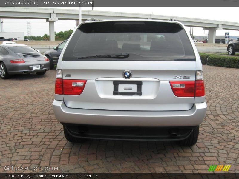 Titanium Silver Metallic / Black 2006 BMW X5 3.0i