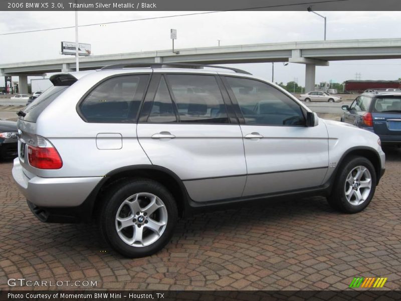 Titanium Silver Metallic / Black 2006 BMW X5 3.0i