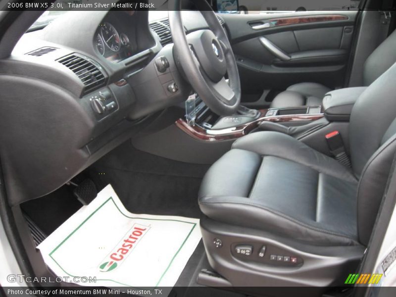 Titanium Silver Metallic / Black 2006 BMW X5 3.0i