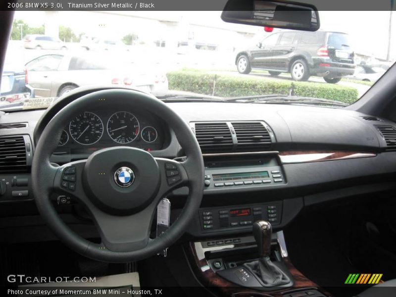 Titanium Silver Metallic / Black 2006 BMW X5 3.0i